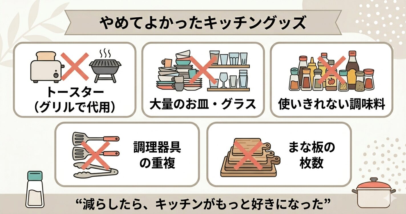 やめてよかったキッチングッズ