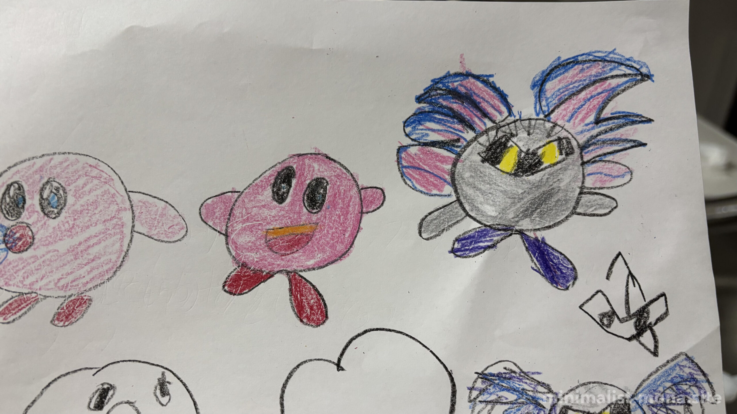 子どもが描いたカービィの絵