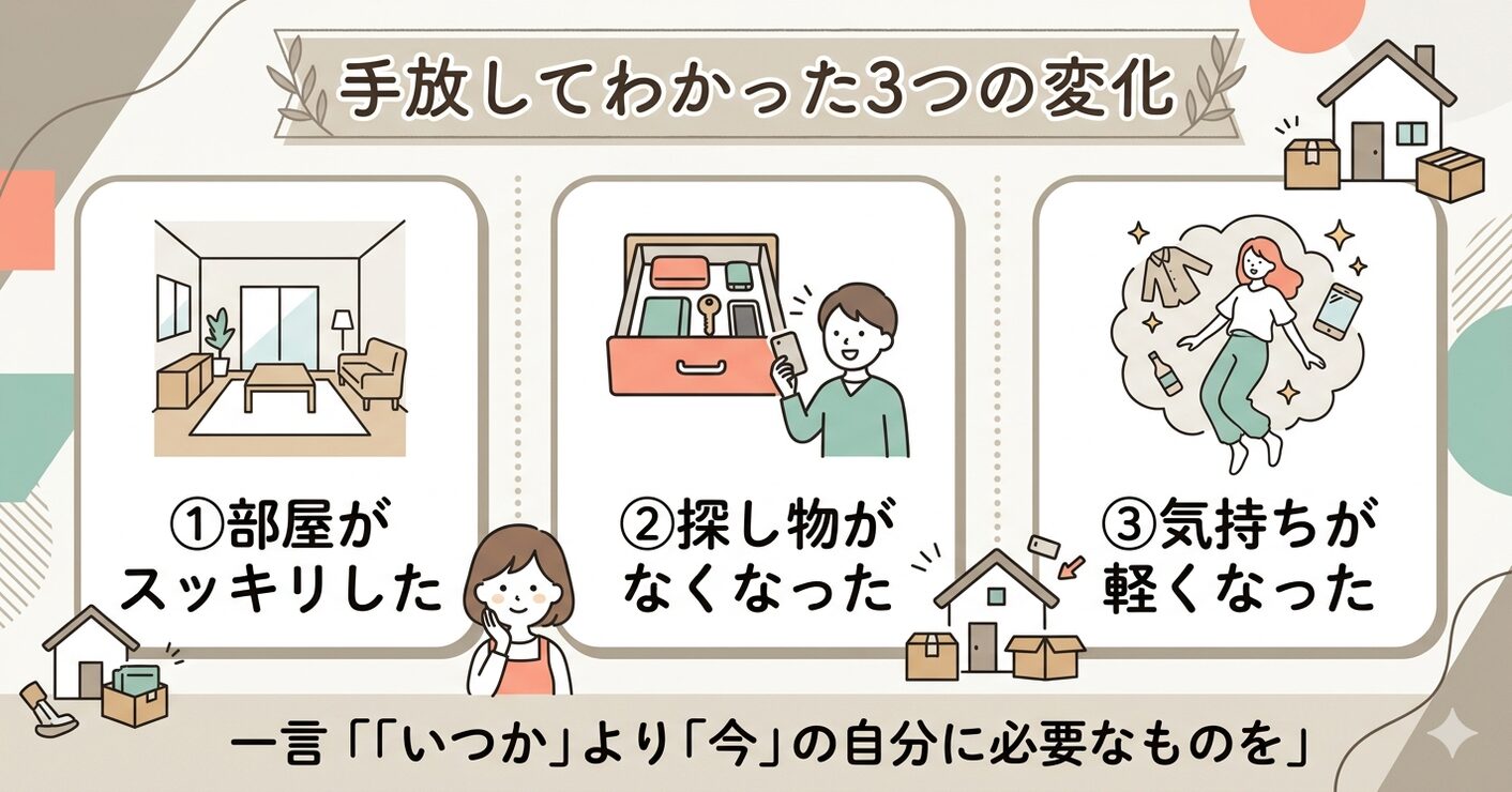 手放してわかった3つの変化