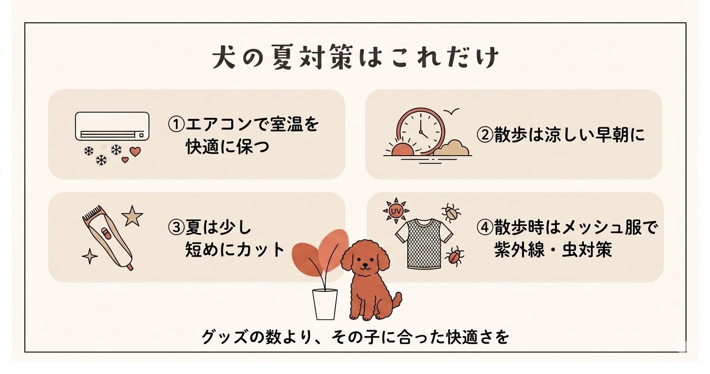 犬の夏対策はこれだけ