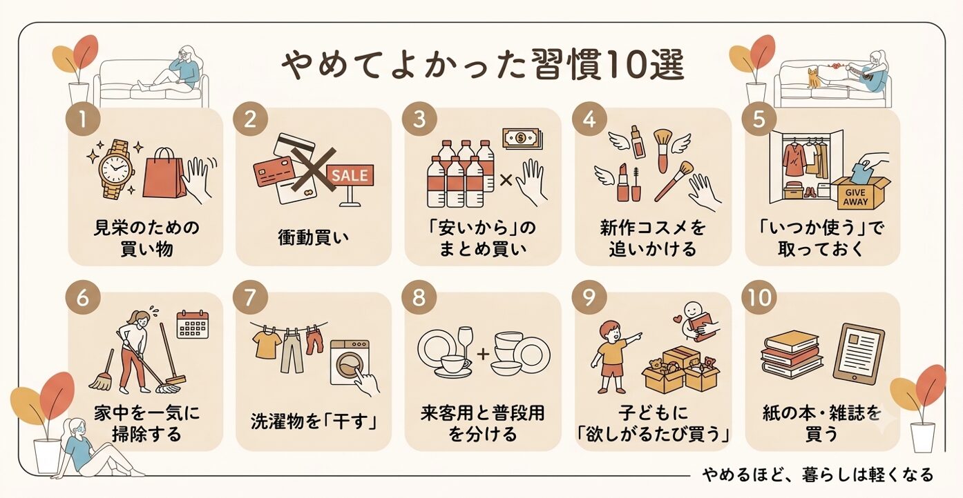 やめてよかった習慣10選