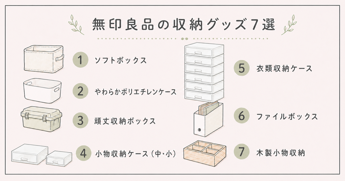 買ってよかった無印良品の収納グッズ7選まとめ
